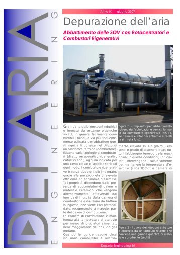 Depurazione dell'aria - Deparia Engineering Srl homepage