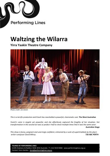 Waltzing the Wilarra Yirra Yaakin Theatre Company - Performing Lines