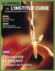 Le Journal de l'Institut Curie - nÂ°66 - Juin 2006