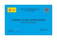 avisos a los navegantes - Armada EspaÃƒÂ±ola - Ministerio de Defensa