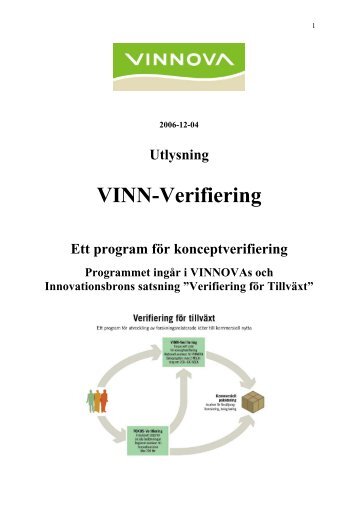 VINN-Verifiering - Vinnova