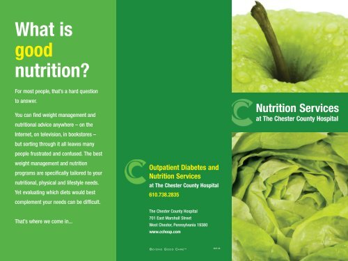 Nutrition Brochure - The Chester County Hospital