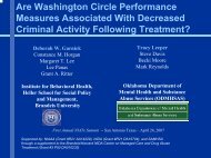 Are Washington Circle Performance Measures Associated With ...