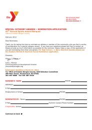 Sports Award Banquet Nomination Form Special Category