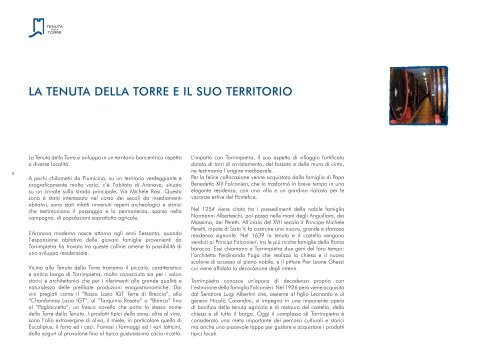 scarica la brochure - Tenuta della Torre