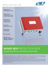 Windy Boy Protection Box - Optimal Protection for Small Wind Power ...