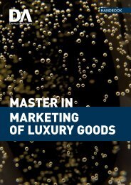 E-Brochure Master in Marketing Luxury Goods ... - Educouturier