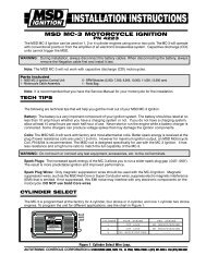 MSD MC-3 MOTORCYCLE IGNITION - MPS Racing