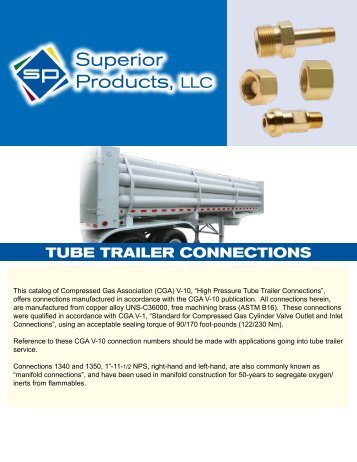 tube trailer connections - Superior Products, LLC