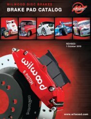 Brake Pad Catalog-Working Version.qxd - Wilwood Engineering