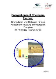 Energiekonzept Rheingau- Taunus - Kompetenzzentrum ...