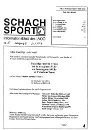 I nformationsblatt des LVOÃ¶ - Schachverein HÃ¶rsching