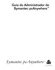 Guia do Administrador do Symantec pcAnywhereâ¢ - Efetuar login