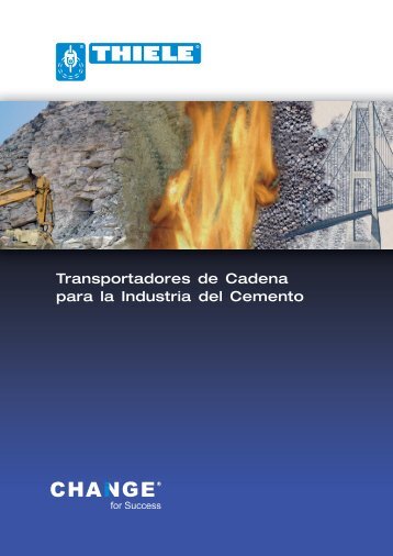 Transportadores de Cadena para la Industria del Cemento - Thiele