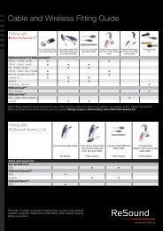 Cable and Wireless Fitting Guide (Last updated 23.01 ... - ReSound