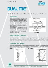 Giunto di dilatazione espandibile a tenuta d'acqua - Maxfor