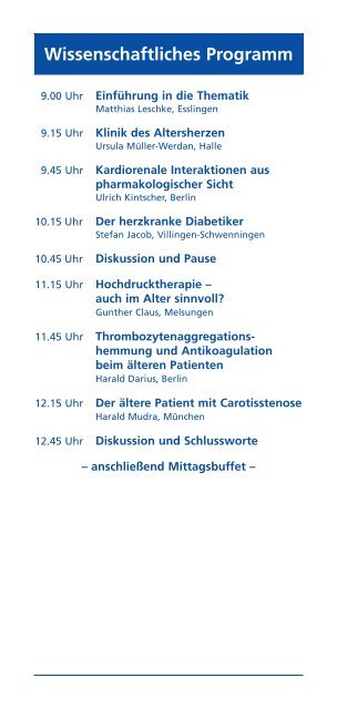 Esslinger Arteriosklerose 2010 - Klinikum Esslingen