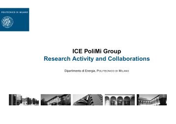 ICE Polimi Presentation - gasdyn - Politecnico di Milano