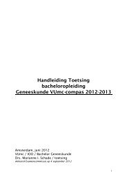 Handleiding Toetsing bacheloropleiding Geneeskunde VUmc ...