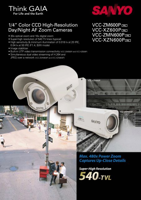 1/4â Color CCD High-Resolution Day/Night AF Zoom Cameras VCC ...