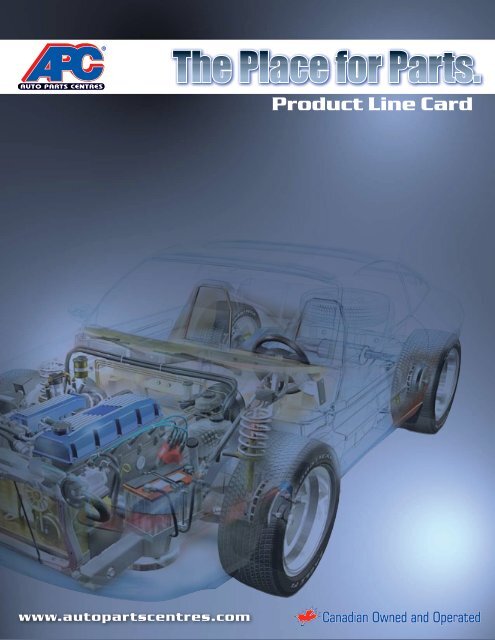 APC Line Card - APC Auto Parts Centres