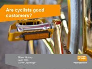 Are cyclists good customers? - Velo City