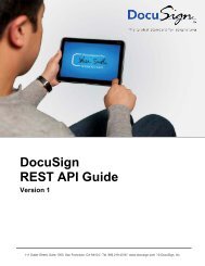 REST API Guide v1 - DocuSign