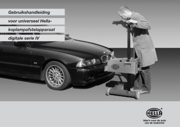 Gebruikshandleiding voor universeel Hella- koplampafstelapparaat ...