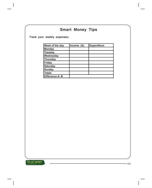 Pocket Money - SEBI Investor Awareness Website - Securities and ...