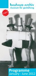 Programme - Bauhaus Archive