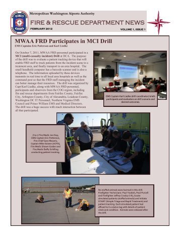 MWAA FRD Participates in MCI Drill - Metropolitan Washington ...