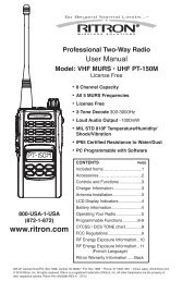 PT-150M User Manual - Ritron