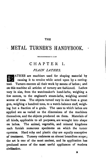 The Metal Turner's Handybook - Knucklebuster