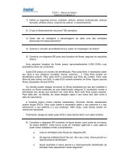 1) Defina os seguintes termos: entidade, atributo, atributo - Inatel