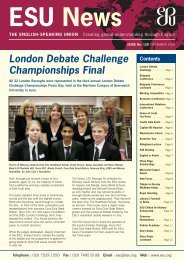 Newsletter September 2006 - The English-Speaking Union