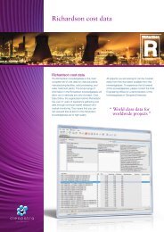 Richardson cost data - Cost Estimating Software