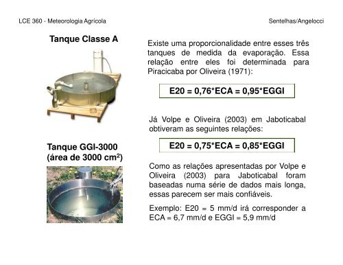 Evapotranspiração – Definições e Conceitos Evapotranspiração ...