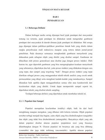 Bahan Ajar Sampling - Blogs Unpad - Universitas Padjadjaran