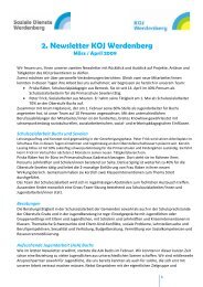 Newsletter April09 - KOJ Kompetenzzentrum Jugend Werdenberg