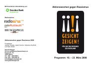 Programm 2008 - Gesicht Zeigen!