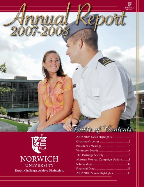 2007-2008 News Highlights .................................1 - Norwich University