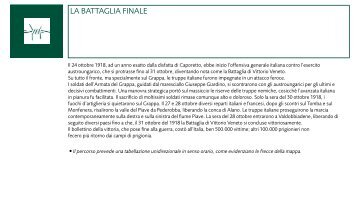 vai alla brochure della Battaglia finale - Turismo Provincia Treviso