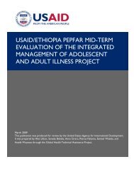 usaid/ethiopia pepfar mid-term evaluation of the ... - GH Tech