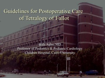 Postoperative Care of Tetralogy of Fallot - PCSICU.com