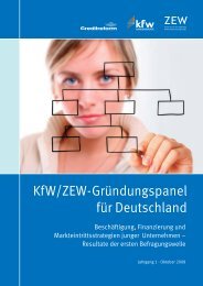 Kfw/Zew-Gründungspanel für Deutschland - Zentrum für ...
