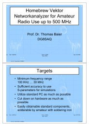 Prof. Dr. Thomas Baier DG8SAQ - SDR-Kits