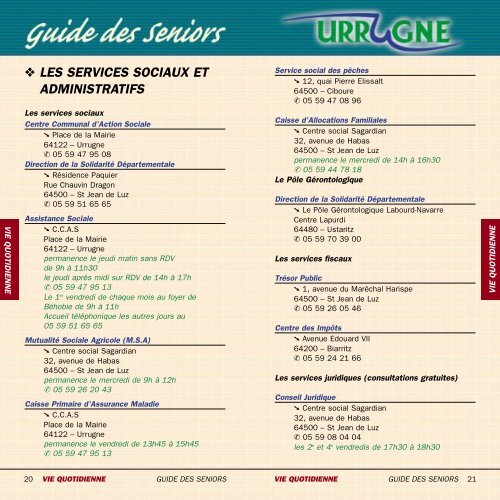 GUIDE DES SENIORS int”rieur - Urrugne