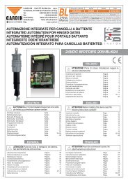 24VDC MOTORS 205/BLi924 - Cardin Elettronica