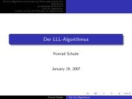 Der LLL-Algorithmus