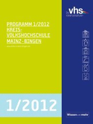 Download Programm 2012/1 - VHS Manager